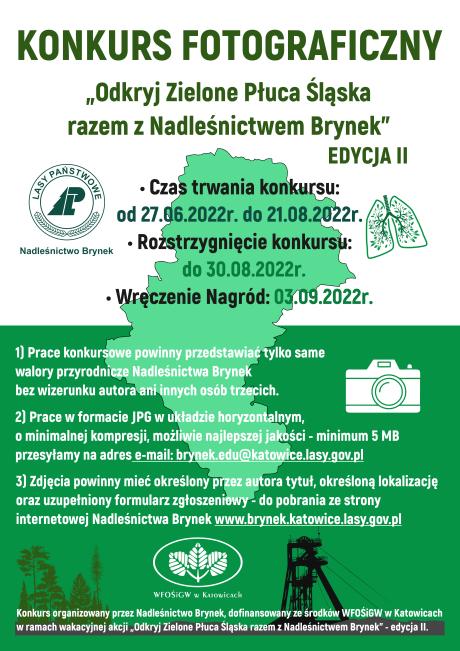 Konkurs Fotograficzny "Odkryj Zielone Płuca Śląska razem z Nadleśnictwem Brynek"